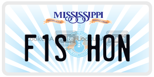 F1SHON  license plate in MS
