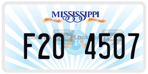 F204507  license plate in MS
