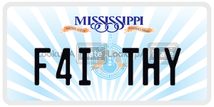 F4ITHY  license plate in MS