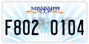 F8020104  license plate in MS