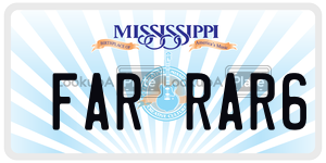 FARRAR6  license plate in MS