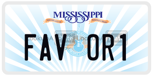 FAVOR1  license plate in MS