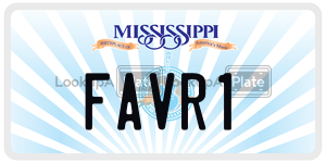 FAVR1  license plate in MS
