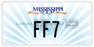 FF7  license plate in MS