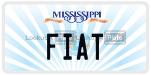 FIAT  license plate in MS
