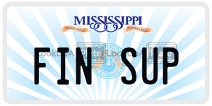 FINSUP  license plate in MS