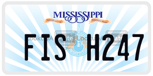 FISH247  license plate in MS