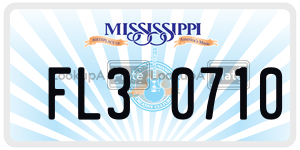 FL30710  license plate in MS