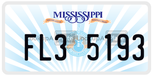FL35193  license plate in MS