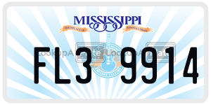FL39914  license plate in MS