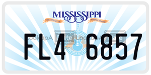 FL46857  license plate in MS
