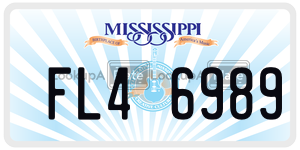 FL46989  license plate in MS