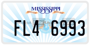 FL46993  license plate in MS