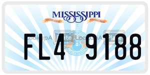 FL49188  license plate in MS