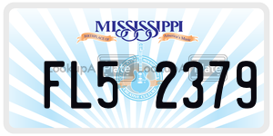 FL52379  license plate in MS