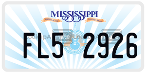 FL52926  license plate in MS