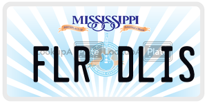 FLRDLIS  license plate in MS