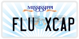 FLUXCAP  license plate in MS