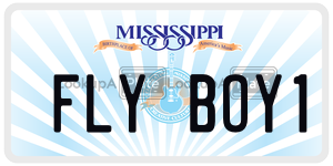 FLYBOY1  license plate in MS