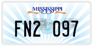 FN2097  license plate in MS
