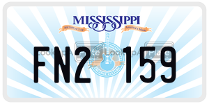FN2159  license plate in MS