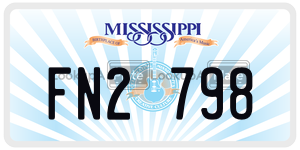 FN2798  license plate in MS
