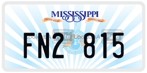FN2815  license plate in MS