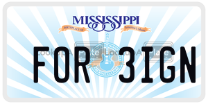 FOR3IGN  license plate in MS