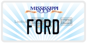 FORD  license plate in MS
