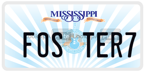 FOSTER7  license plate in MS