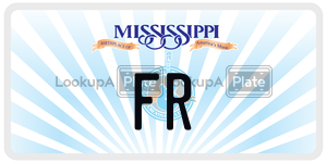 FR  license plate in MS