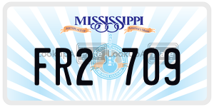 FR2709  license plate in MS