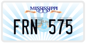 FRN575  license plate in MS