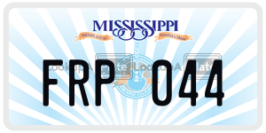 FRP044  license plate in MS