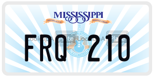 FRQ210  license plate in MS