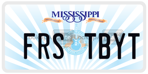 FRSTBYT  license plate in MS