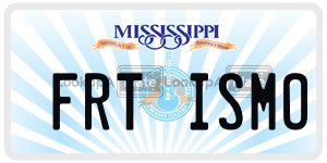 FRTISMO license plate in Mississippi