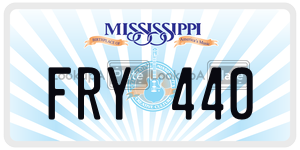 FRY440  license plate in MS
