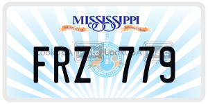 FRZ779  license plate in MS