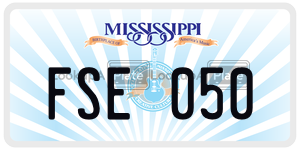 FSE050 license plate in Mississippi