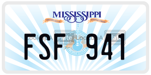 FSF941  license plate in MS