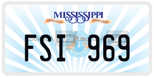 FSI969  license plate in MS