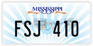 FSJ410  license plate in MS