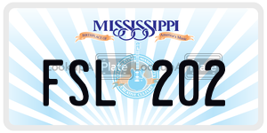 FSL202  license plate in MS