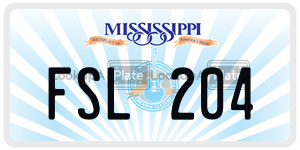 FSL204  license plate in MS