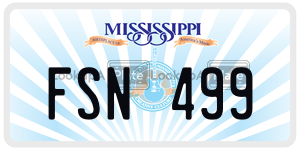 FSN499  license plate in MS