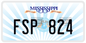FSP824  license plate in MS