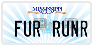 FURRUNR  license plate in MS