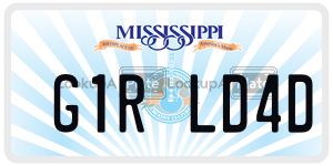 G1RLD4D  license plate in MS