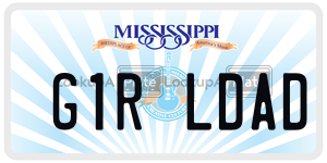 G1RLDAD  license plate in MS